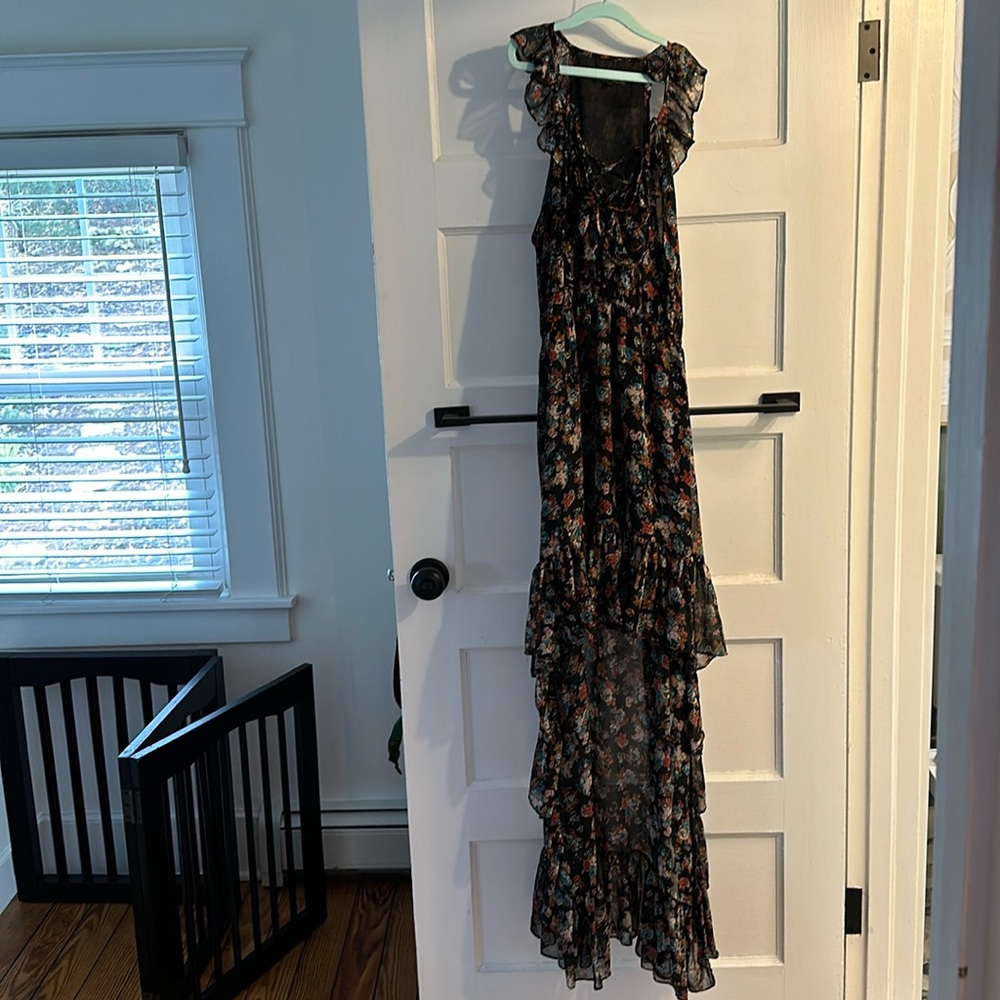 Ruffle Bottom Unique High Low Dress